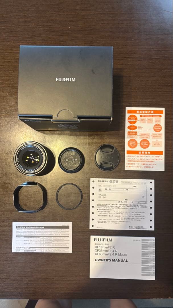 フジノンレンズ [XF35mmF1.4 R] ・箱付 ＋ブラックミストNo.1
