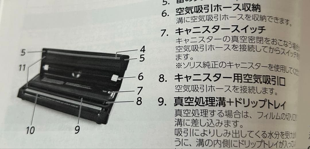 ソリスバックプレミアム574.真空パック器