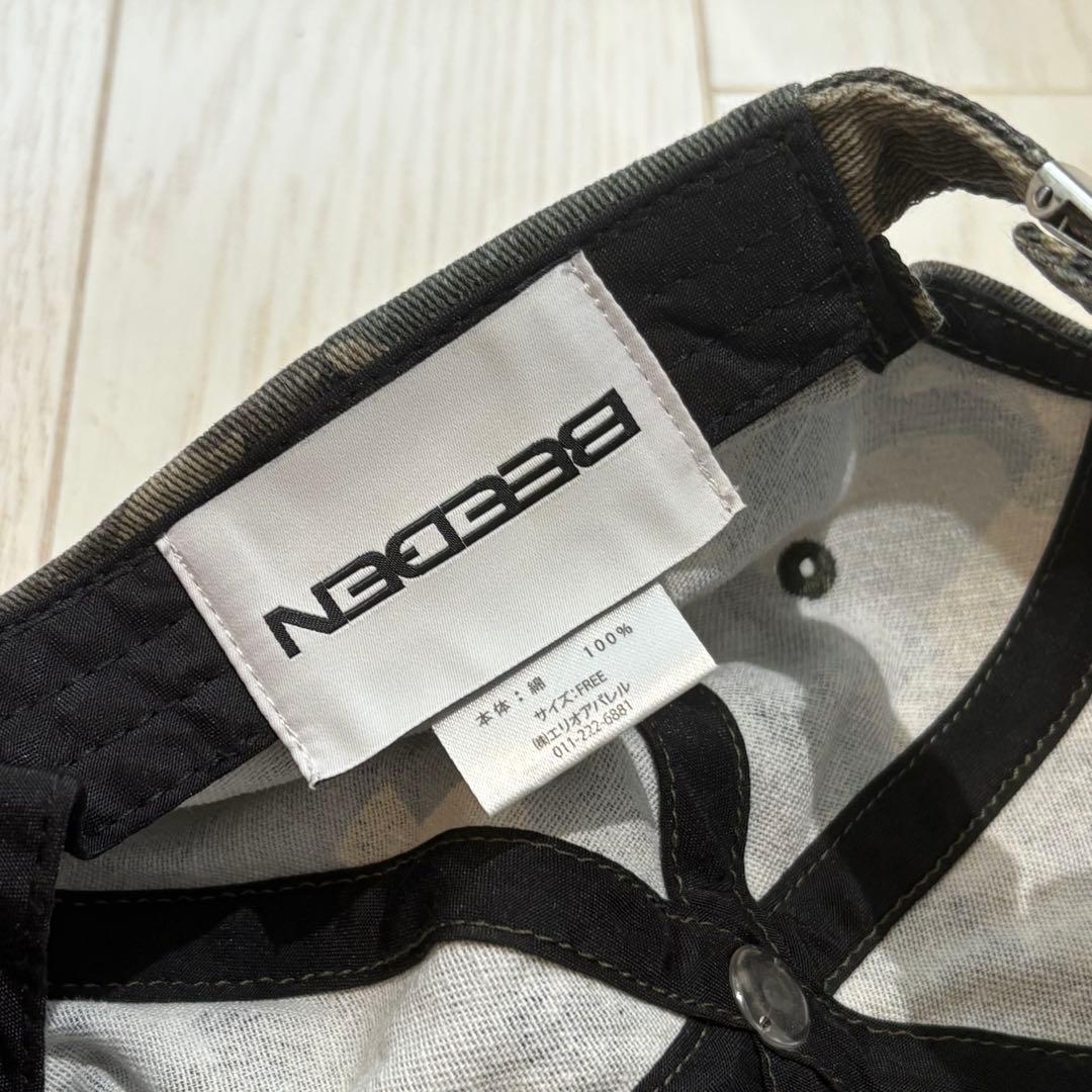 BEEDEN 迷彩キャップ スタッズ