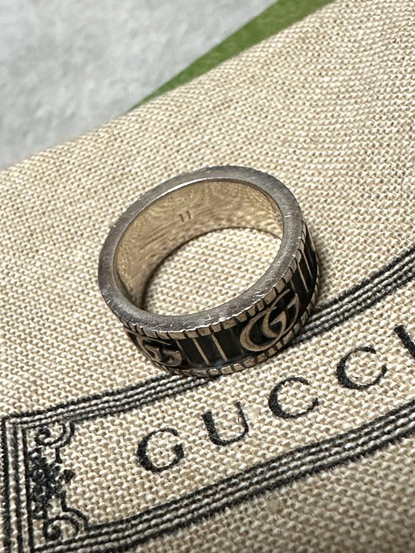 GUCCI グッチ ダブルG GGマーモント リング シルバー925 11号