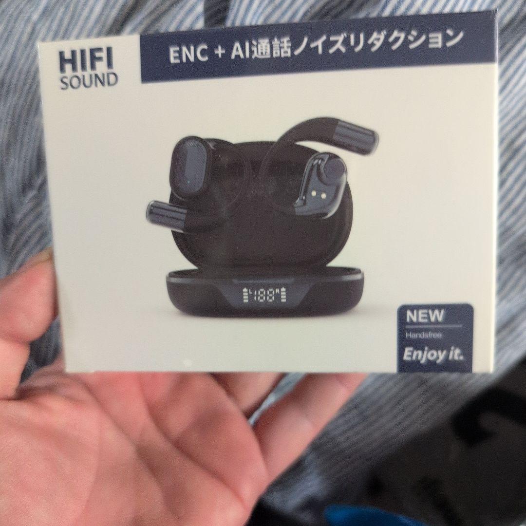 骨伝導イヤホン ENC + AI通話ノイズリダクション 新品