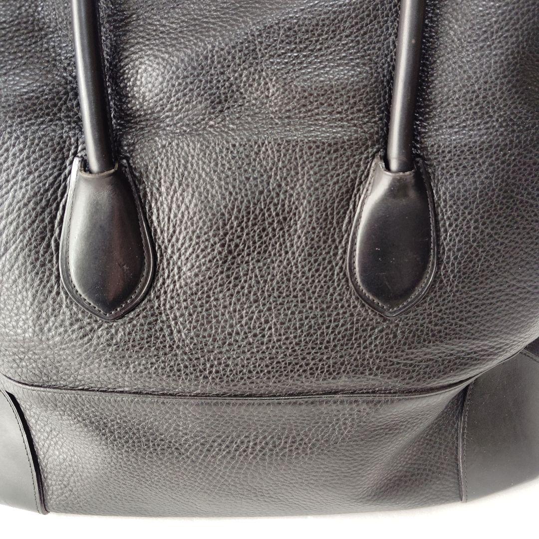 ganzo fico レザートートバッグ ブラック