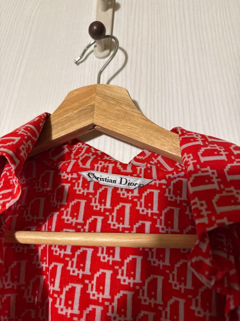 90s dior 総柄クリスチャンディオール vintage シャツ　トロッター