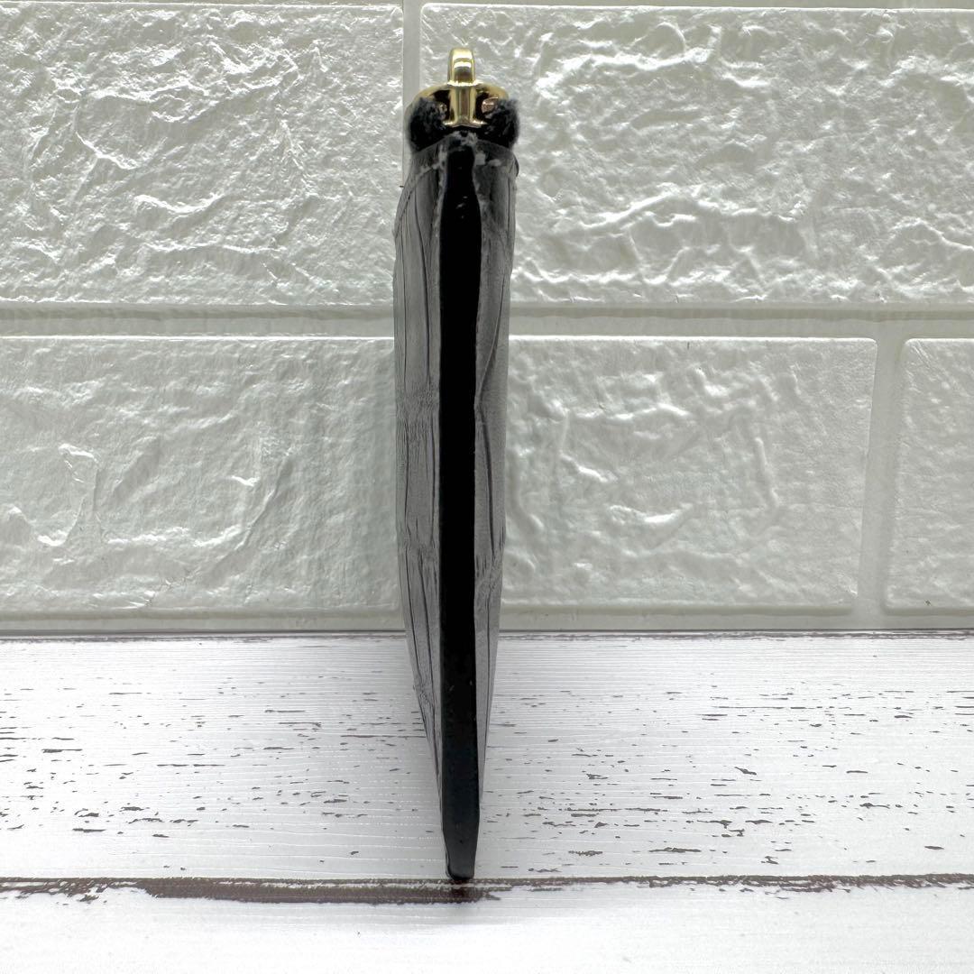 希少✨美品　イルビゾンテ　ケース　カードケース　クロコ型押し　レザー