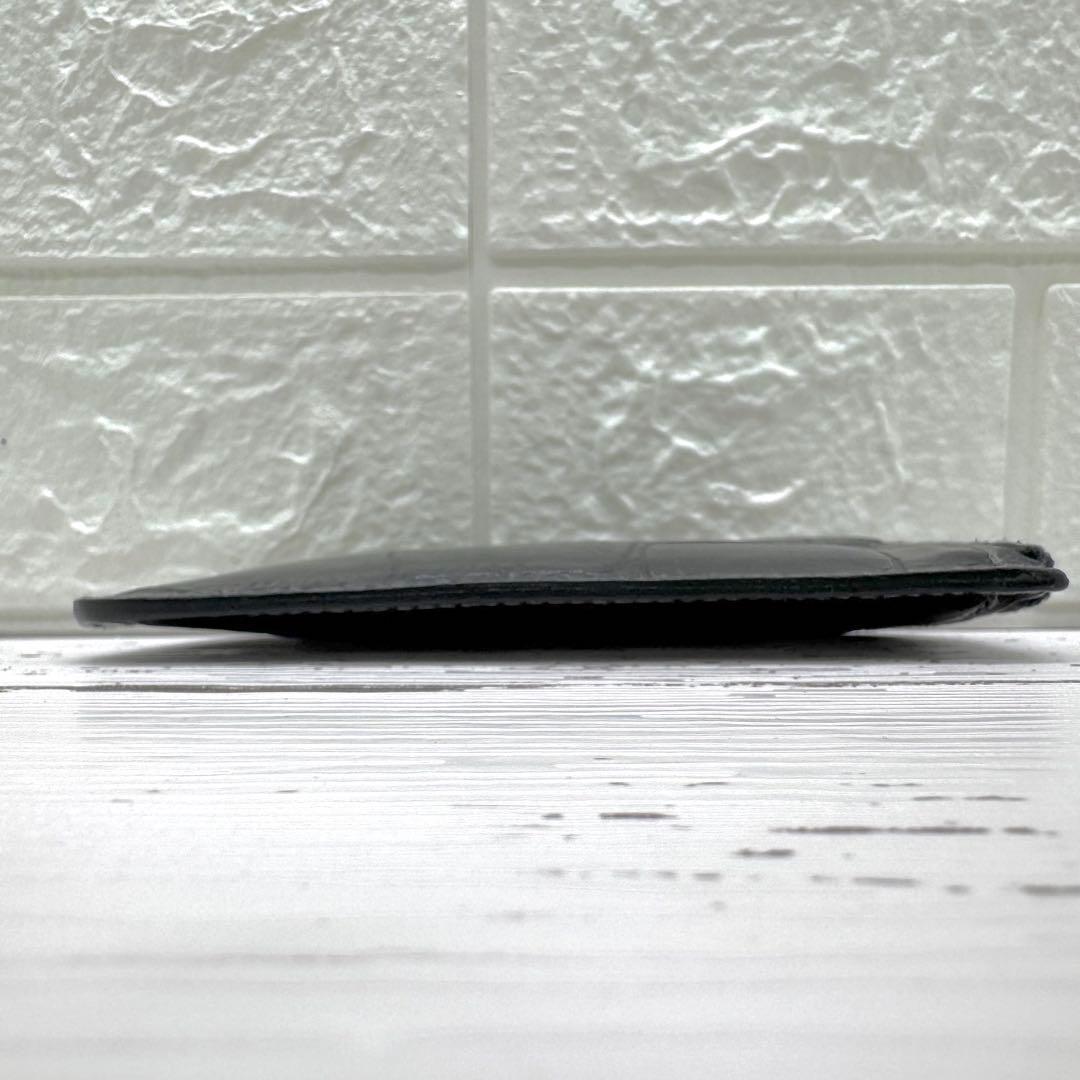 希少✨美品　イルビゾンテ　ケース　カードケース　クロコ型押し　レザー