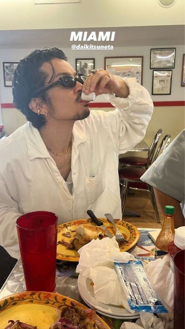 常田大希 着用Maison MIHARA YASUHIRO サイズ46 白シャツ