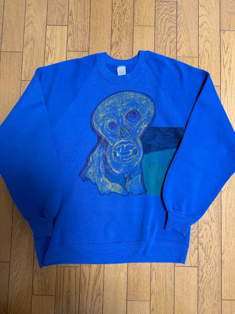 80s〜90s RUSSELL アートプリント スウェット XL