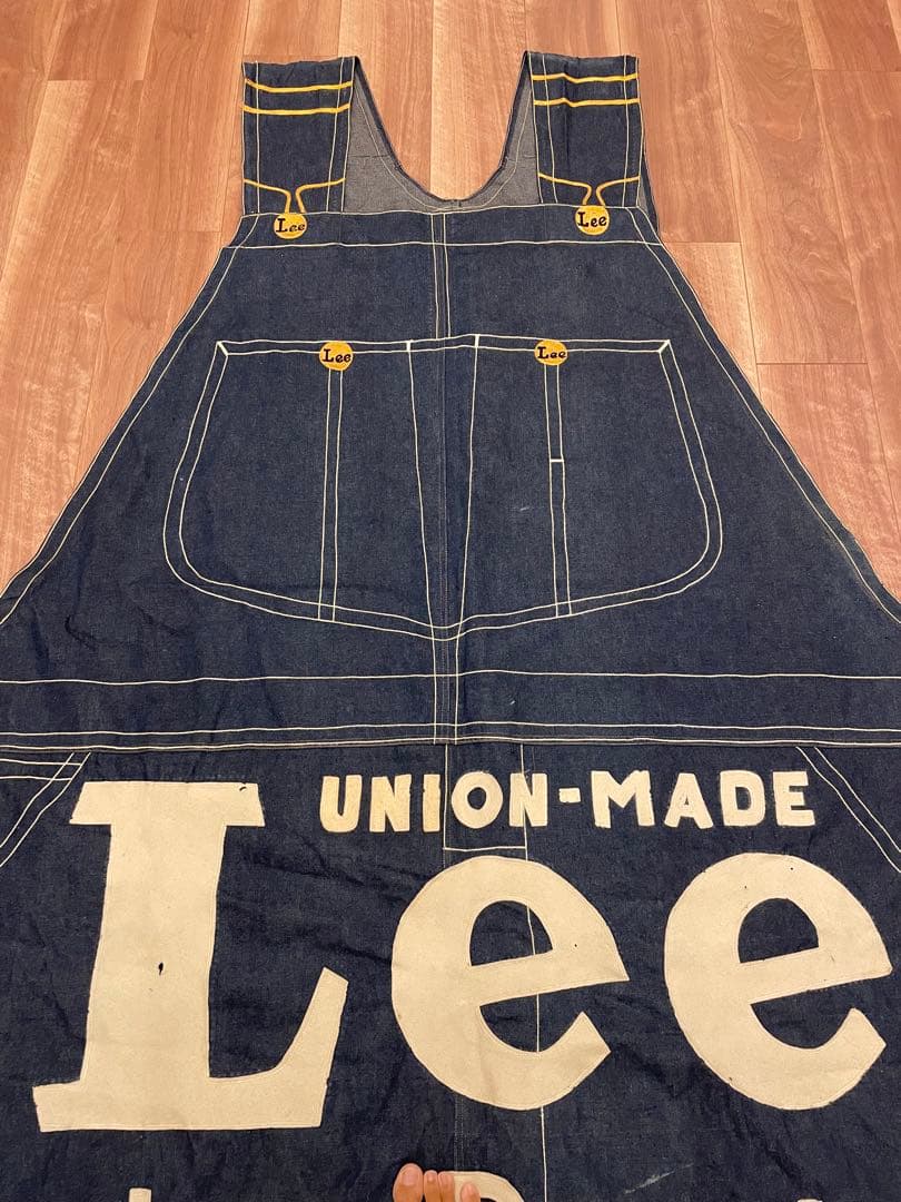 40s 50s ビンテージ Lee オーバーオール バナー 広告 非売品　アド物