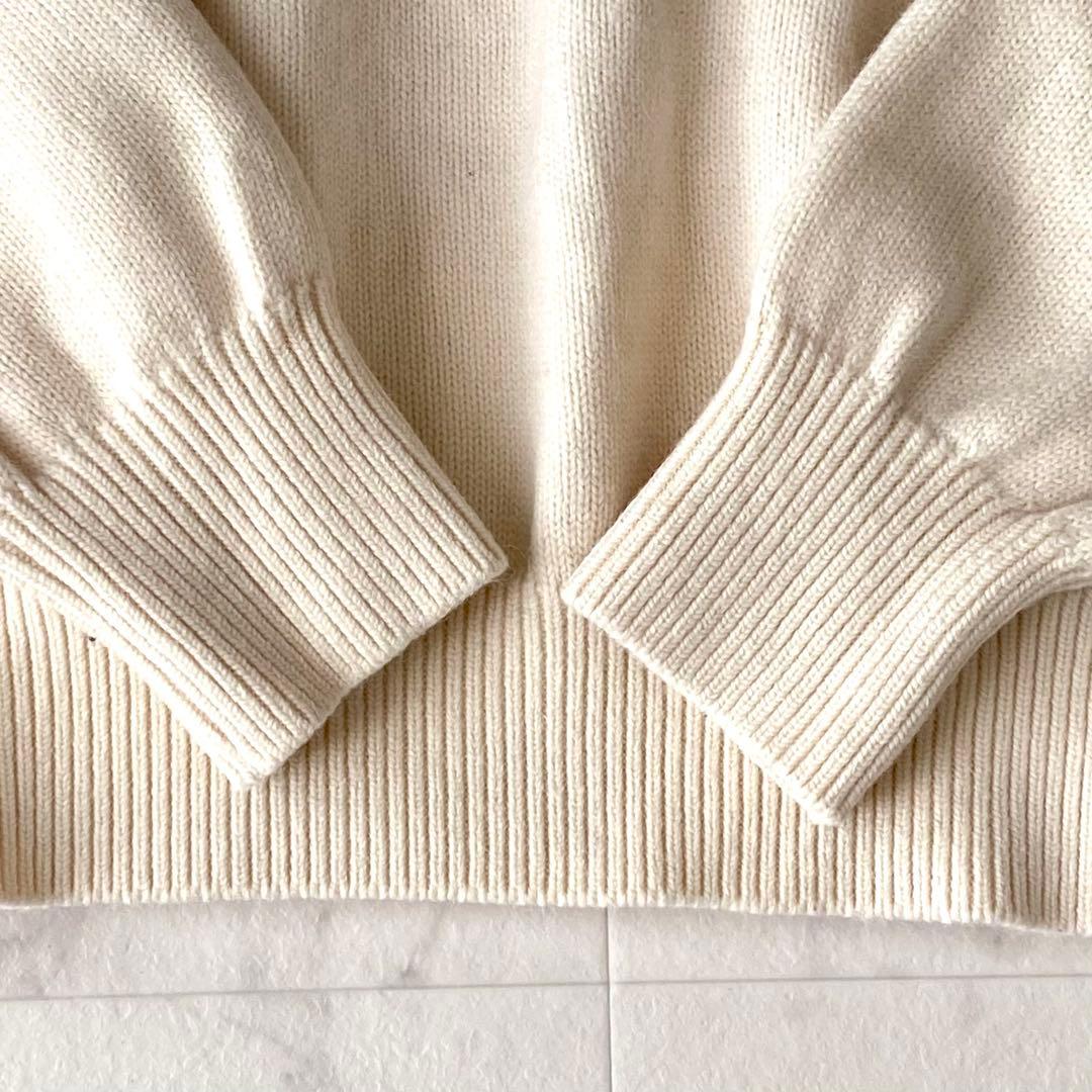 美品.定価2.7万☆シップス アルパカ混 ノルディック柄 クルーネックニット