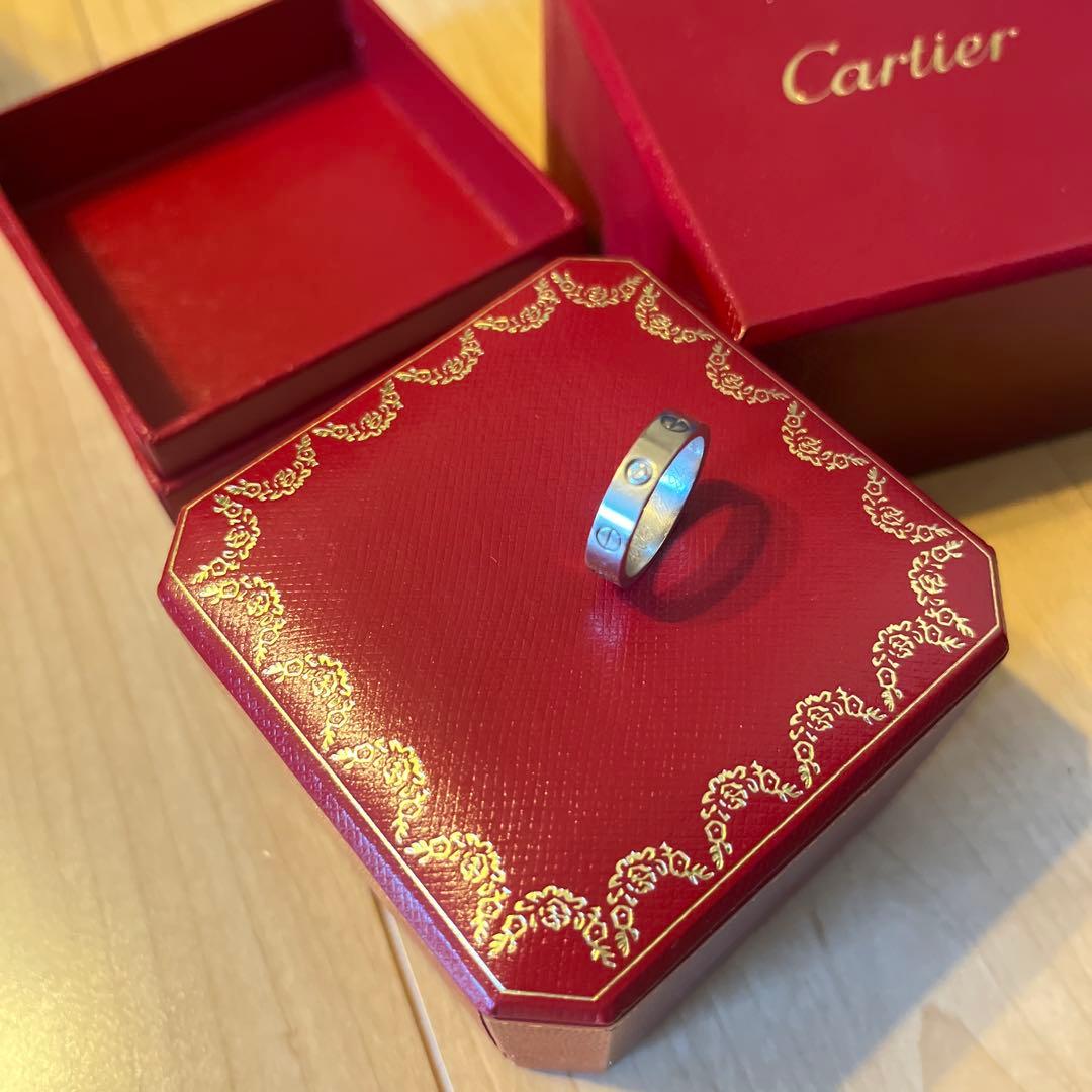 Cartier 一粒ダイヤ　ラブリング　50 正月明けまで値下げ！