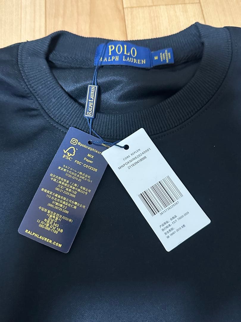 Polo Ralph Lauren クルーネックスウェット（ブラック）M男女兼用