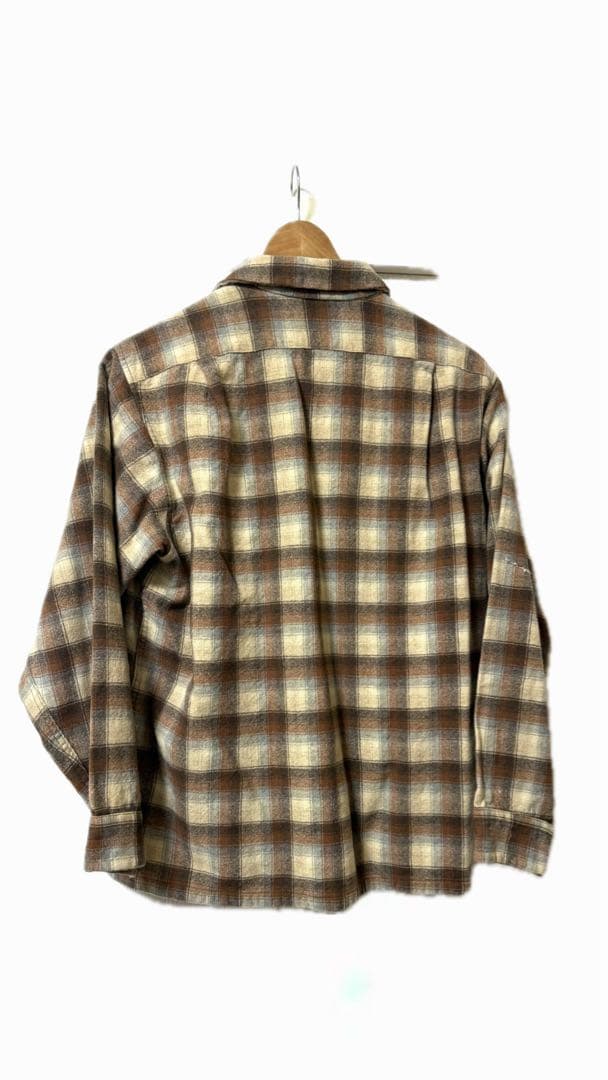 70s Pendleton ボードシャツ　ヴィンテージ　ウール　開襟　US古着