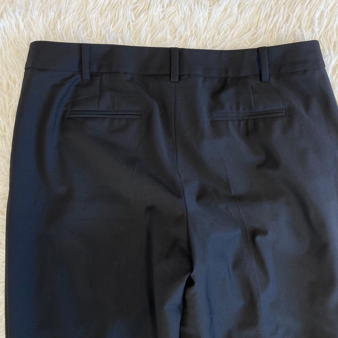 【大きいサイズ】ジェイプレス　ノーカラーパンツスーツセットアップ　黒　17号