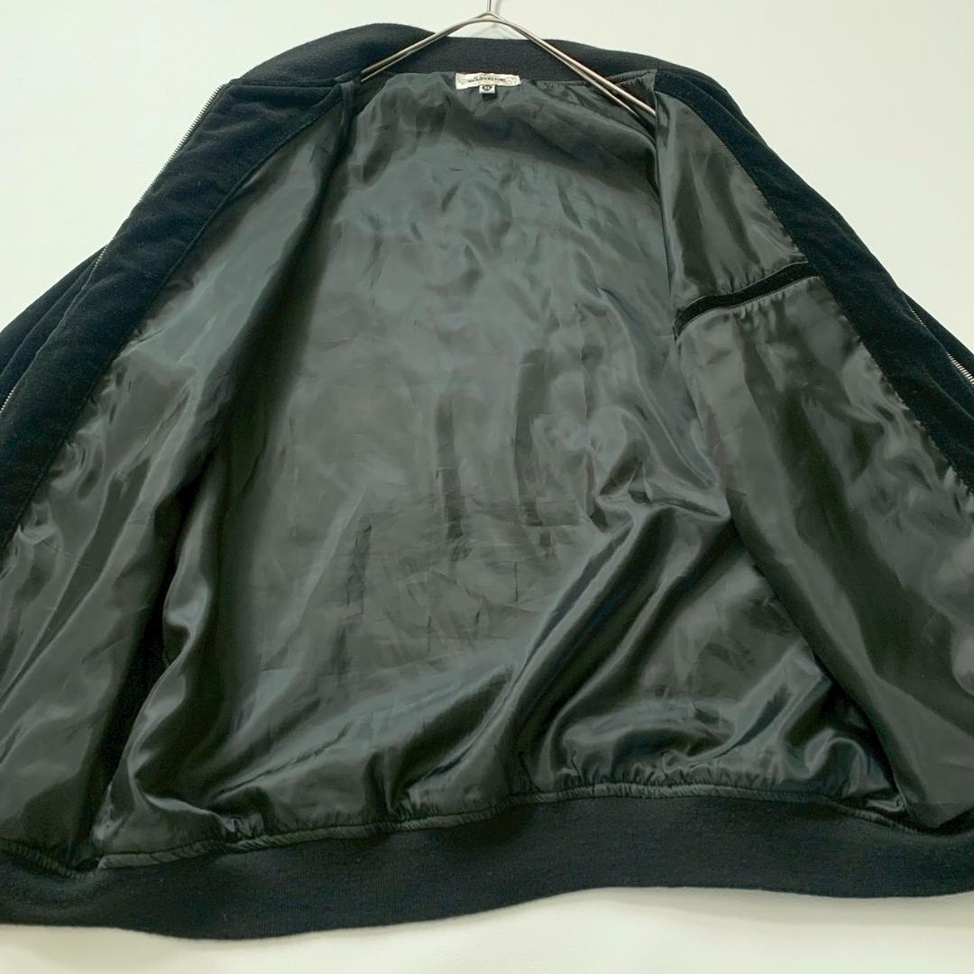 【あの日】絡繰魂 鯉刺繍 スカジャン XL ベロア ブラック 黒 和柄