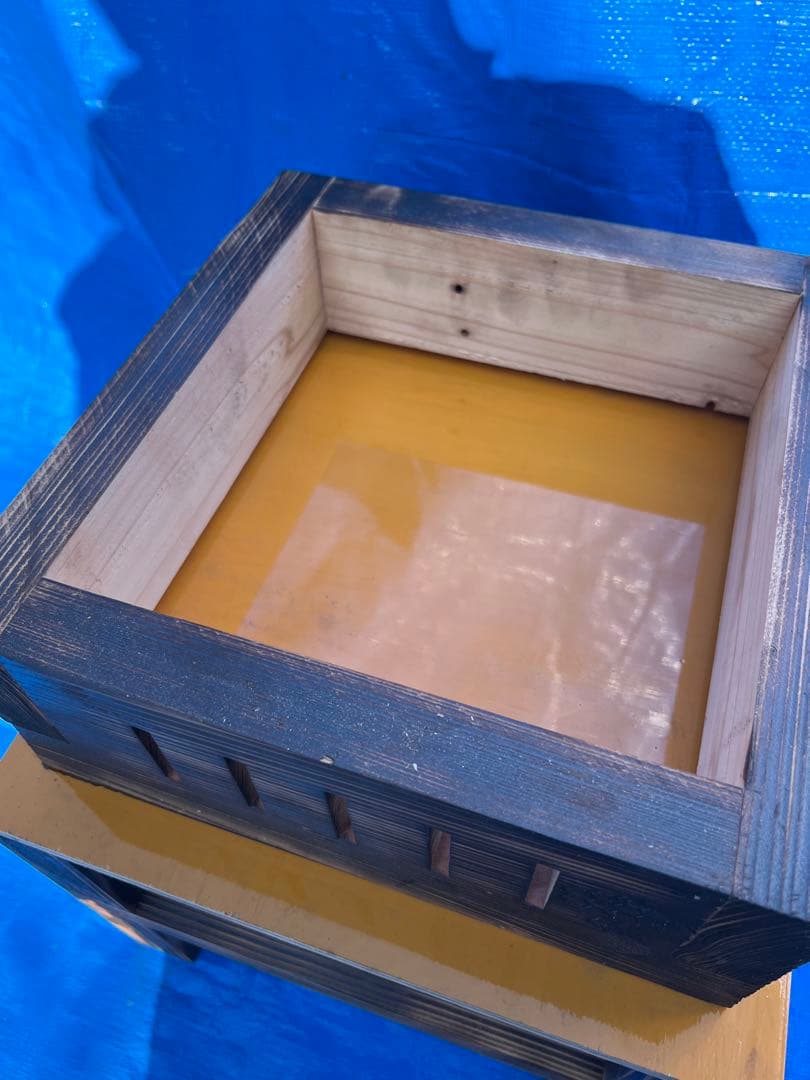 ニホンミツバチ　営巣用巣箱2段　板厚3cm　重箱式巣箱