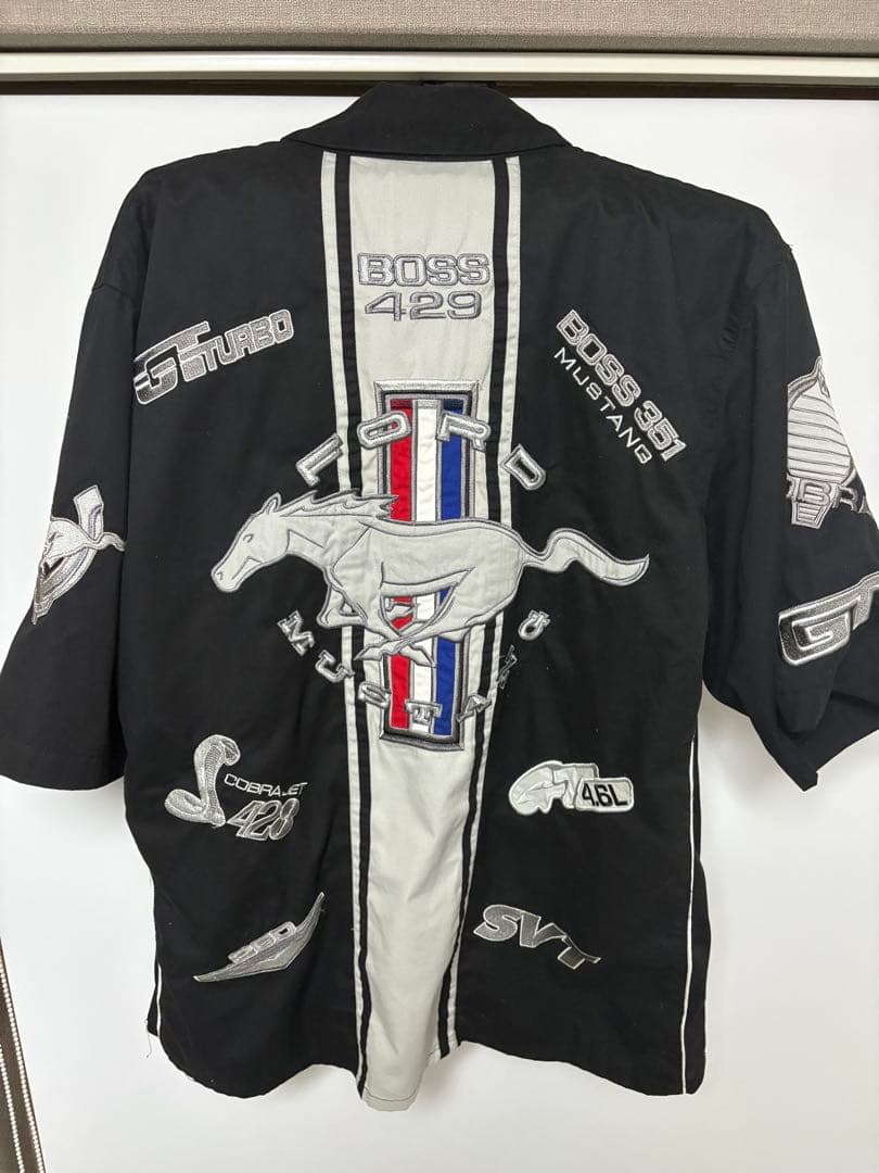 【80s】JHDesign Ford フォード レーシングシャツ刺繍・ワッペン