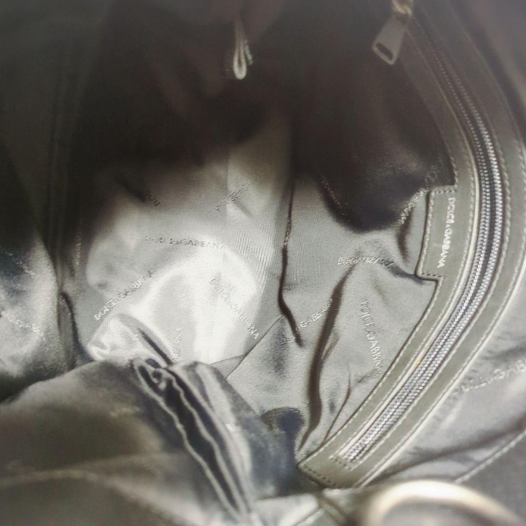 美品　ドルチェ&ガッバーナ　本革レザー　2wayトートバッグ ブラック