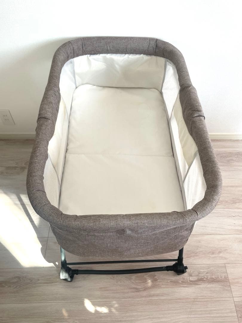 お値下げ！ブラウン メッシュ ベビーベッド