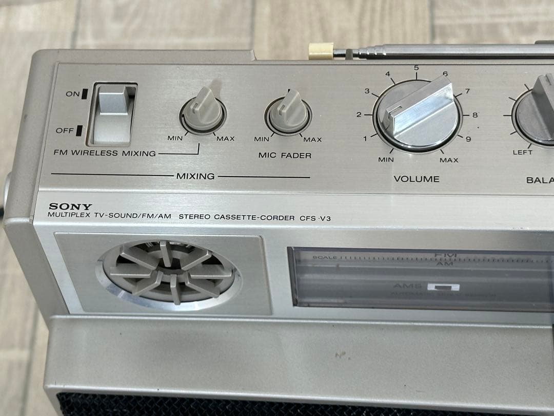 SONY ソニー CFS-V3 ZILBA'P ラジカセ　動作品/希少ラジオ