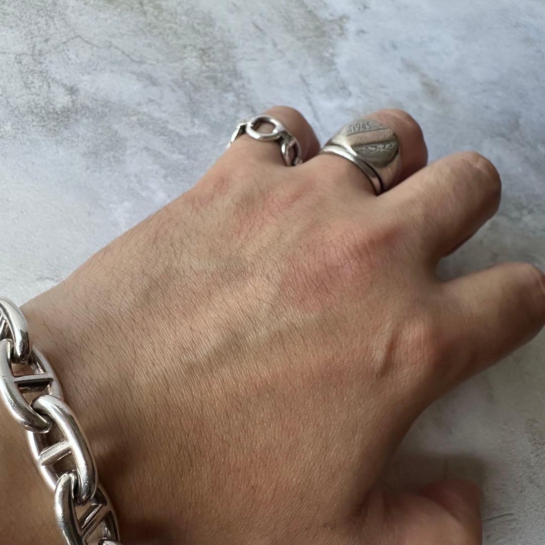 ヴィンテージ US ARMY マニラリング シルバー925 19号 USA製