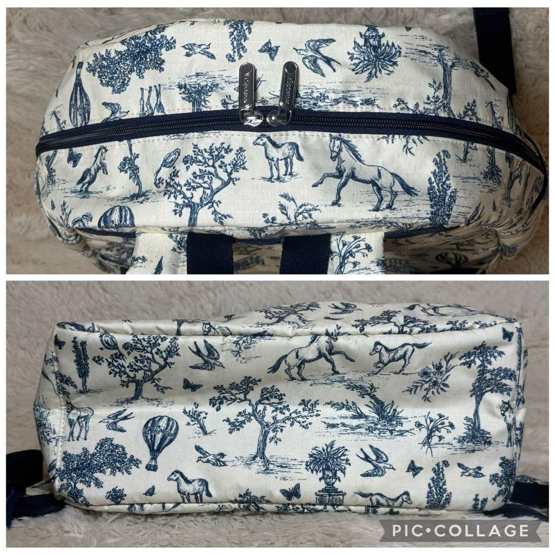 ほぼ未使用 レスポートサック トワルドジュイガーデン リュックサック 希少