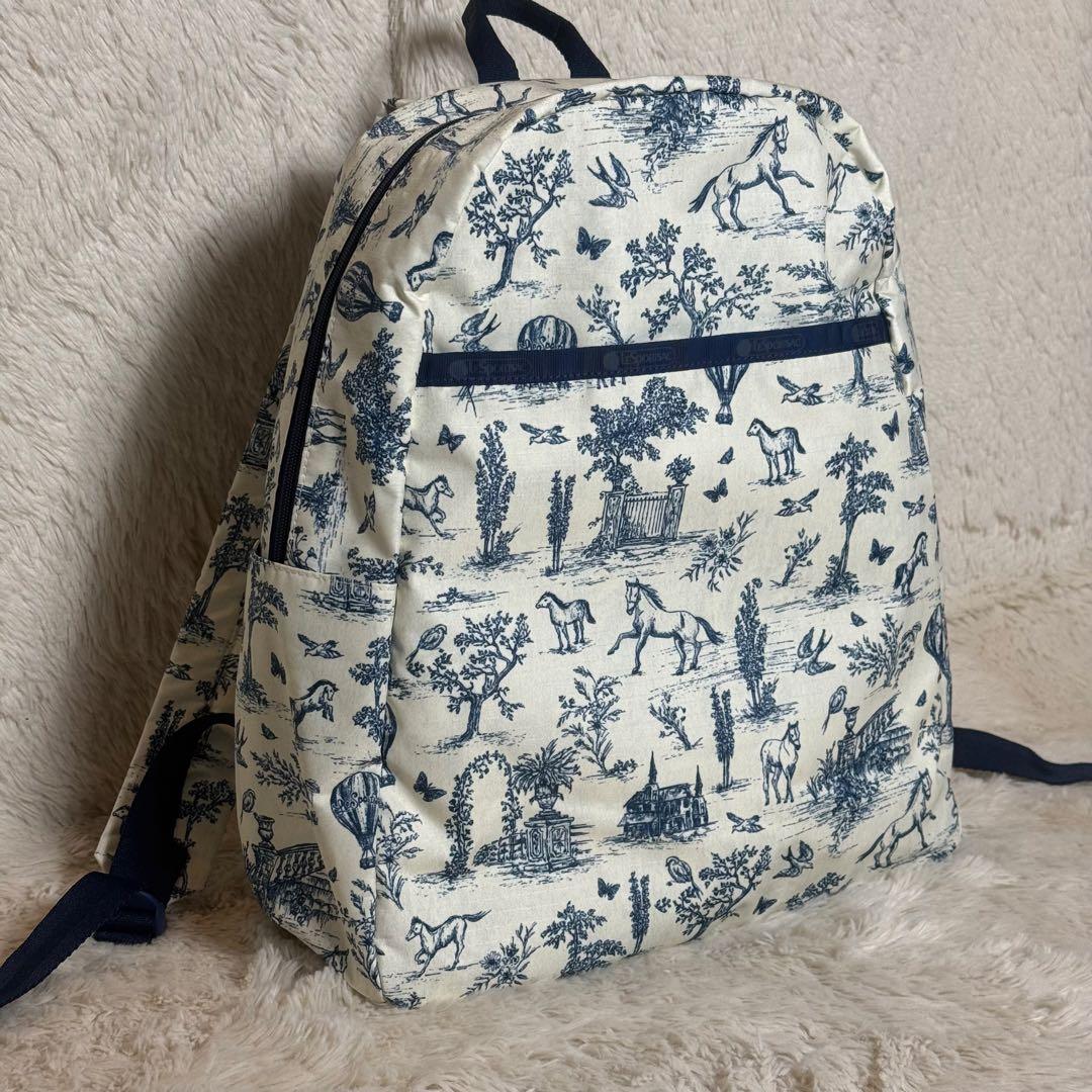 ほぼ未使用 レスポートサック トワルドジュイガーデン リュックサック 希少