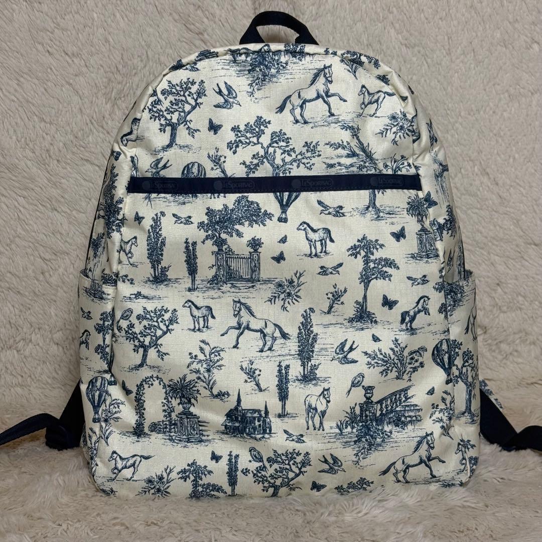 ほぼ未使用 レスポートサック トワルドジュイガーデン リュックサック 希少