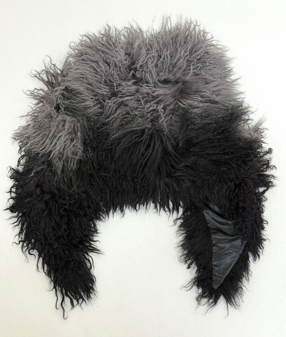 レア♪D&G ドルガバ ウール ファーベスト ファーショール 襟巻き