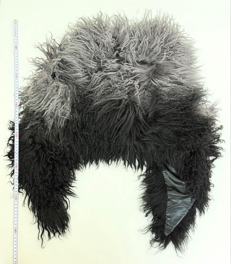 レア♪D&G ドルガバ ウール ファーベスト ファーショール 襟巻き