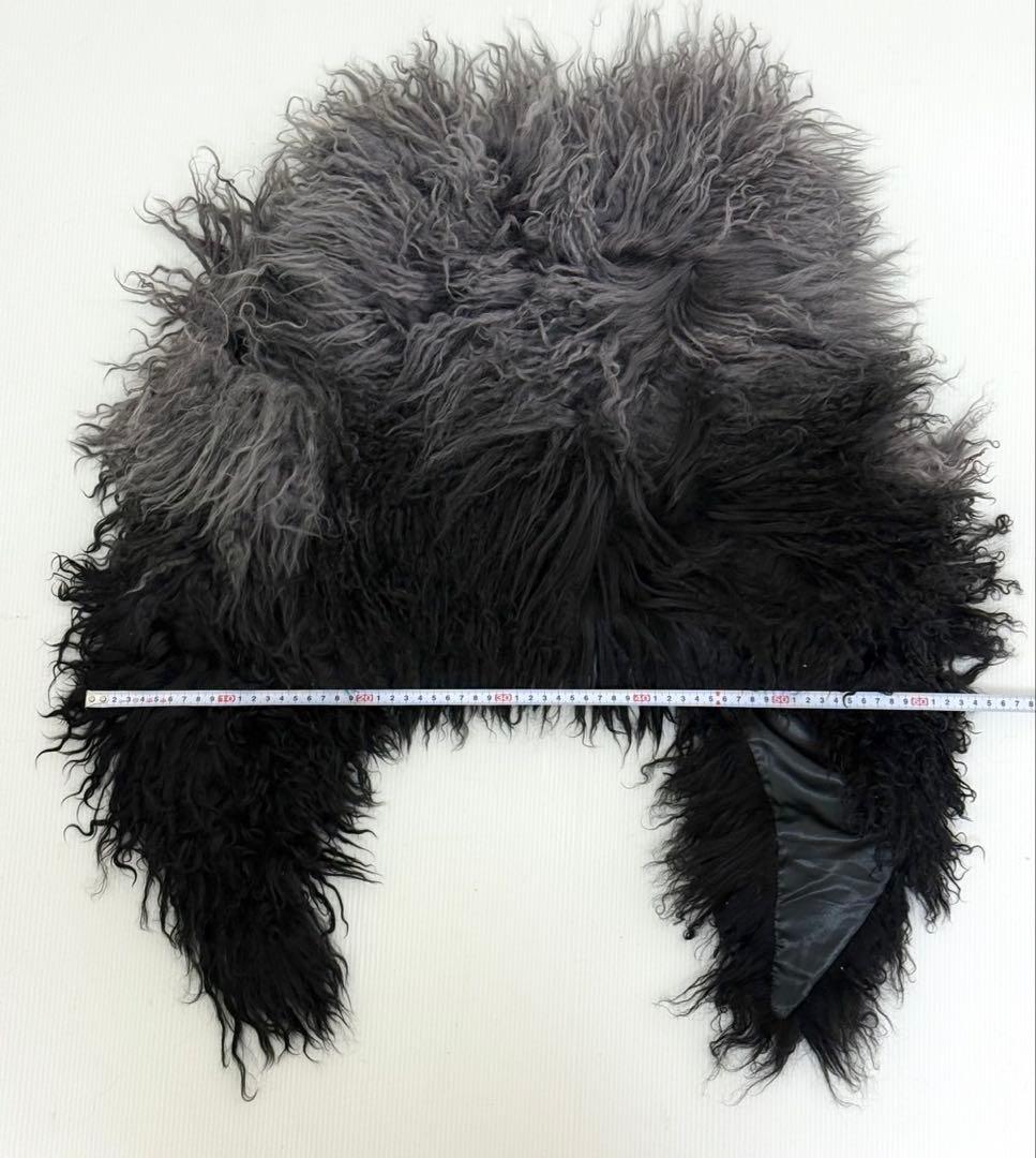 レア♪D&G ドルガバ ウール ファーベスト ファーショール 襟巻き