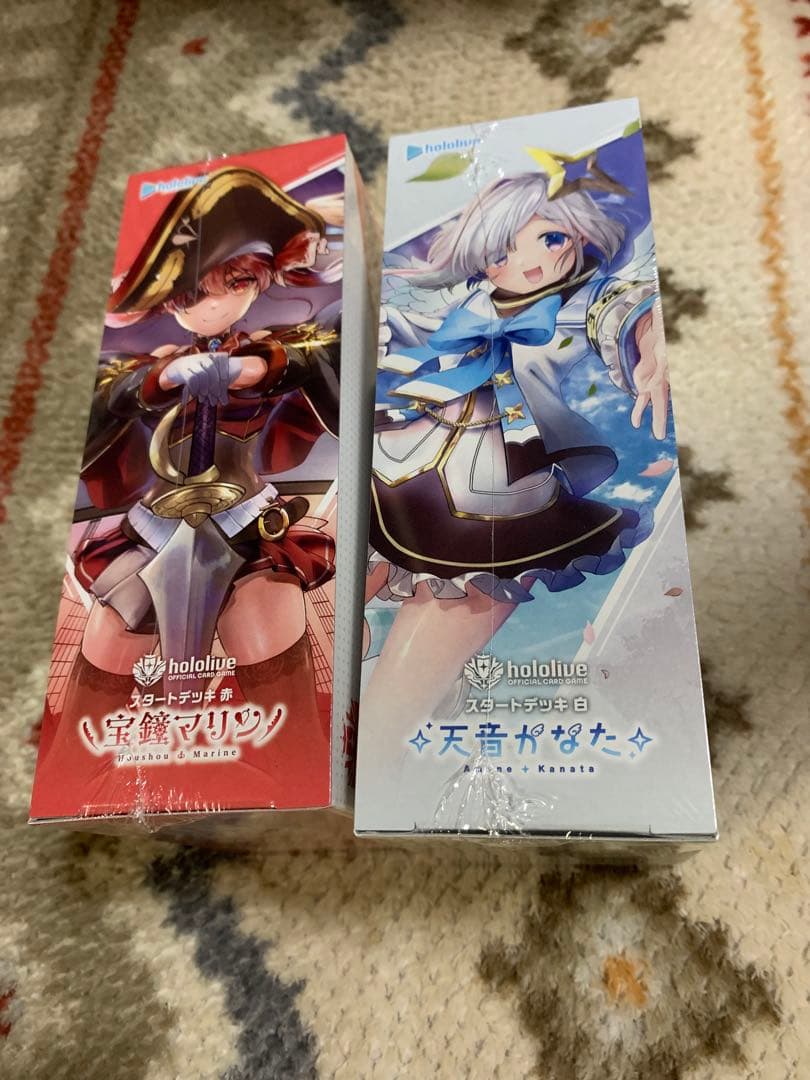 ホロライブカード　スタートデッキ　宝鐘マリン　天音かなた　各1box 新品未開封