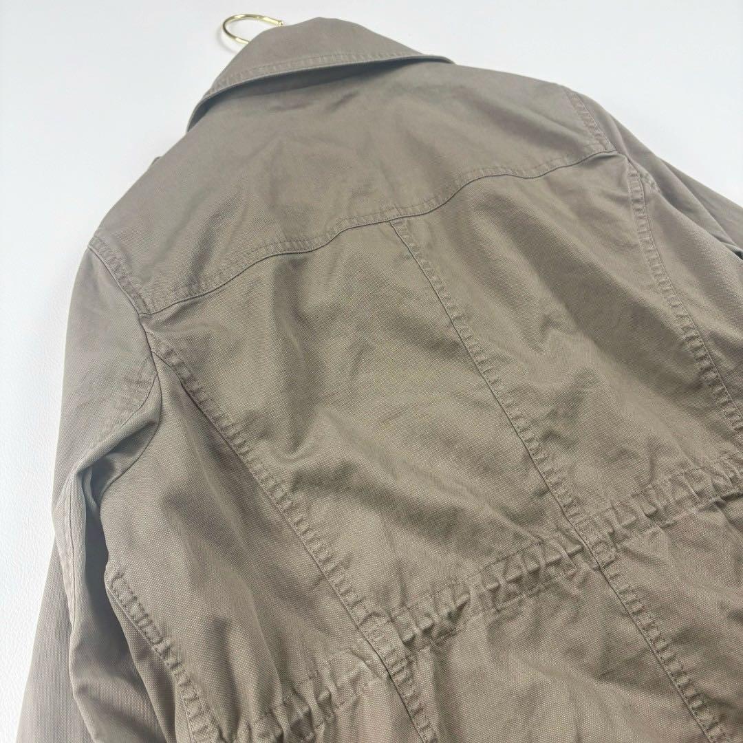 バーバリー ロンドン コットン リネン スタンドカラー ジャケット ライトコート