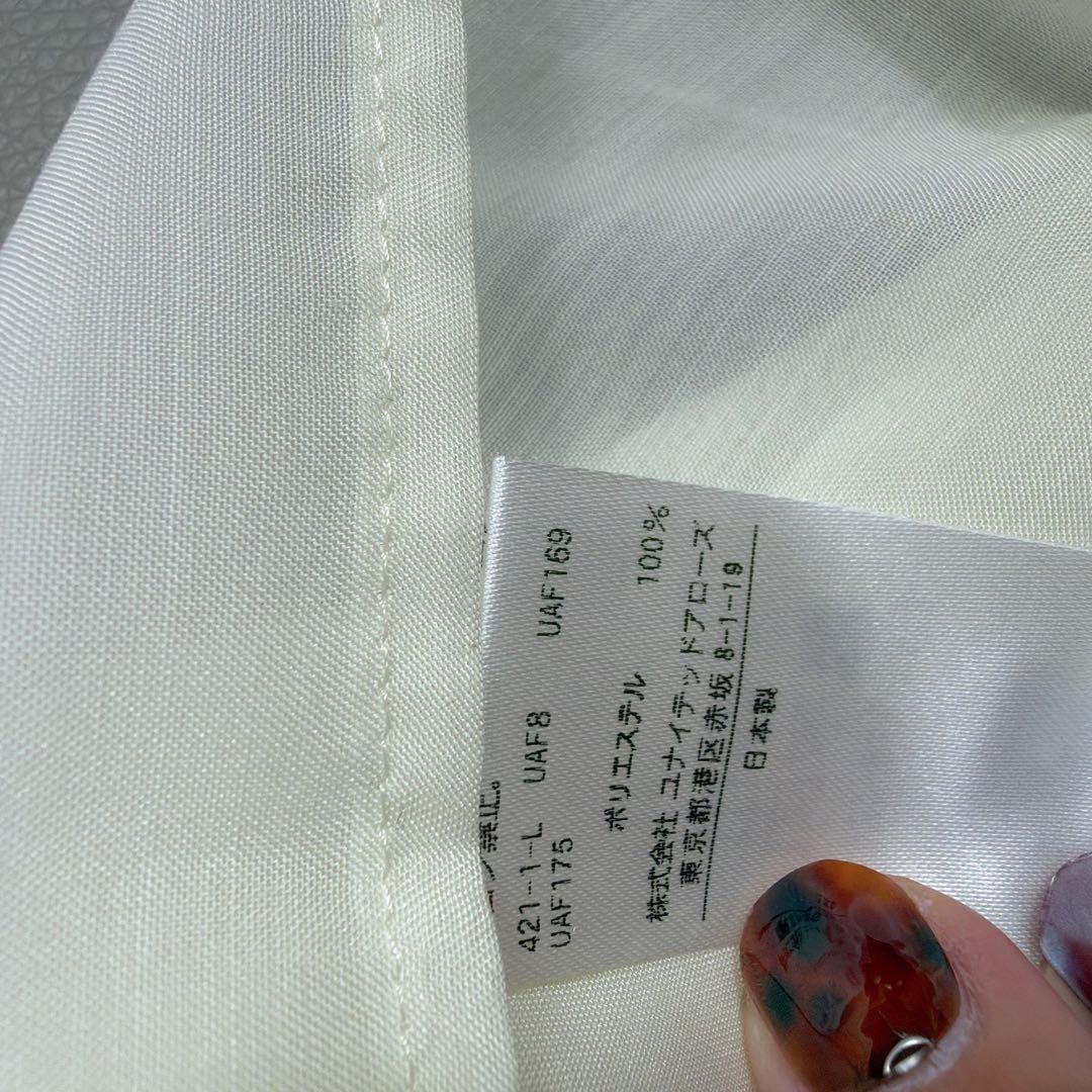 ユナイテッドアローズ ボウタイ シアー ブラウス 生成り　セレモニー　38