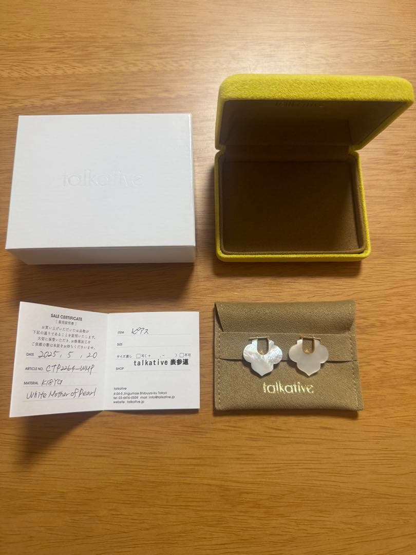 talkative トーカティブ　クレスト　ピアス