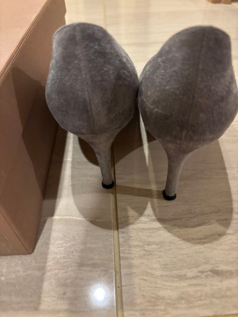Gianvito Rossi グレー ハイヒールパンプス