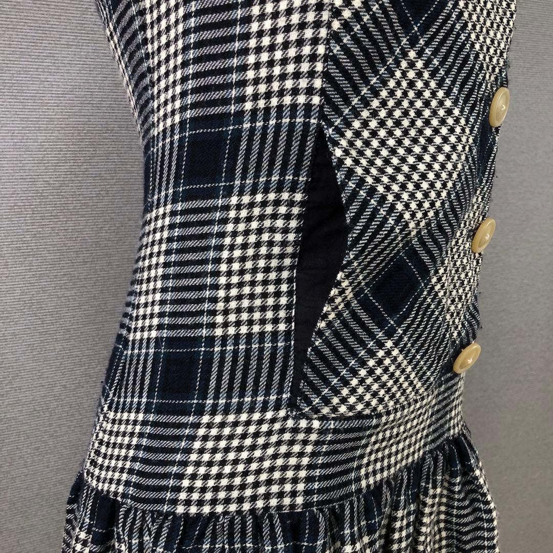 Vivienne Westwood チェック柄 ノースリーブ ミニワンピース