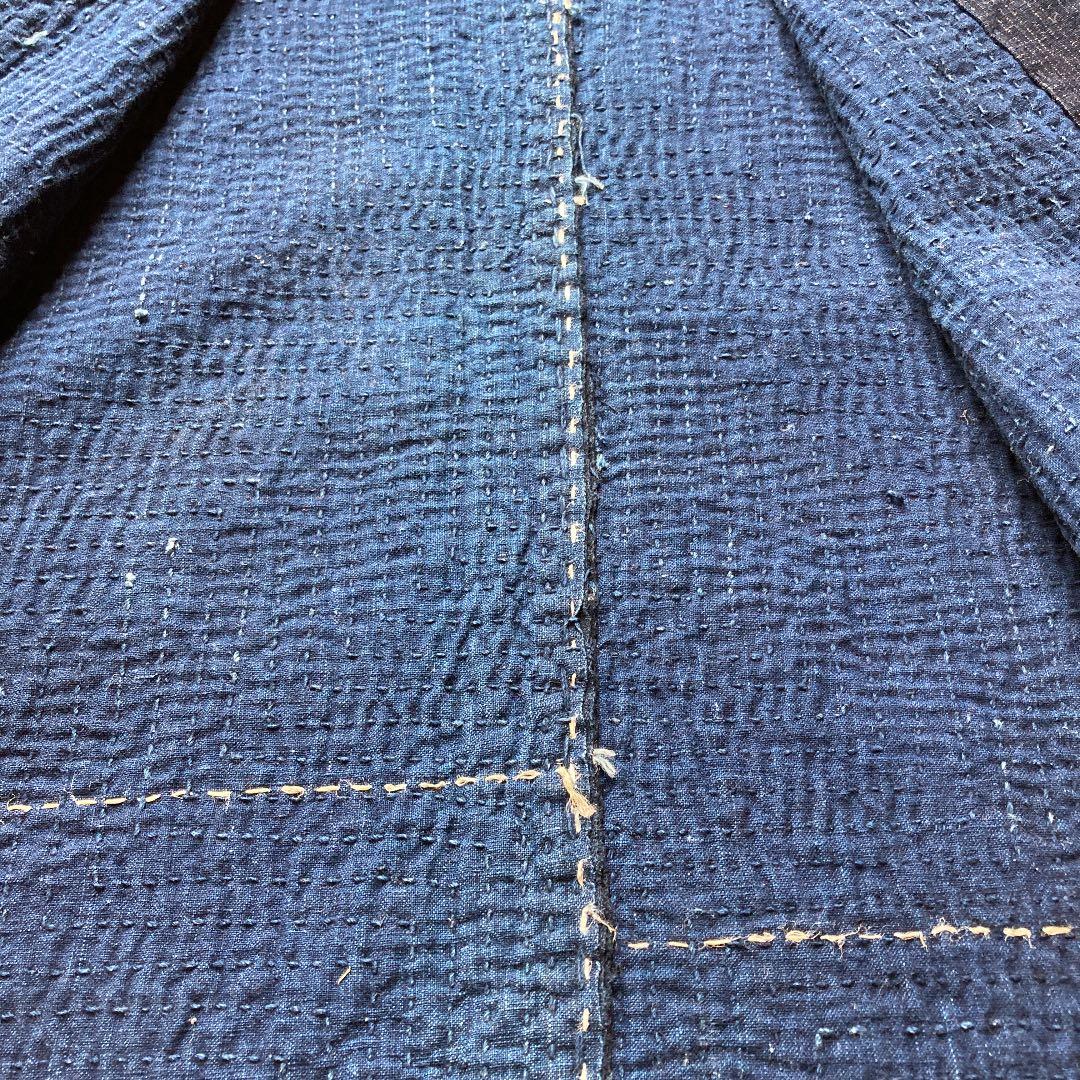 庄内刺し子 半纏野良着 藍染