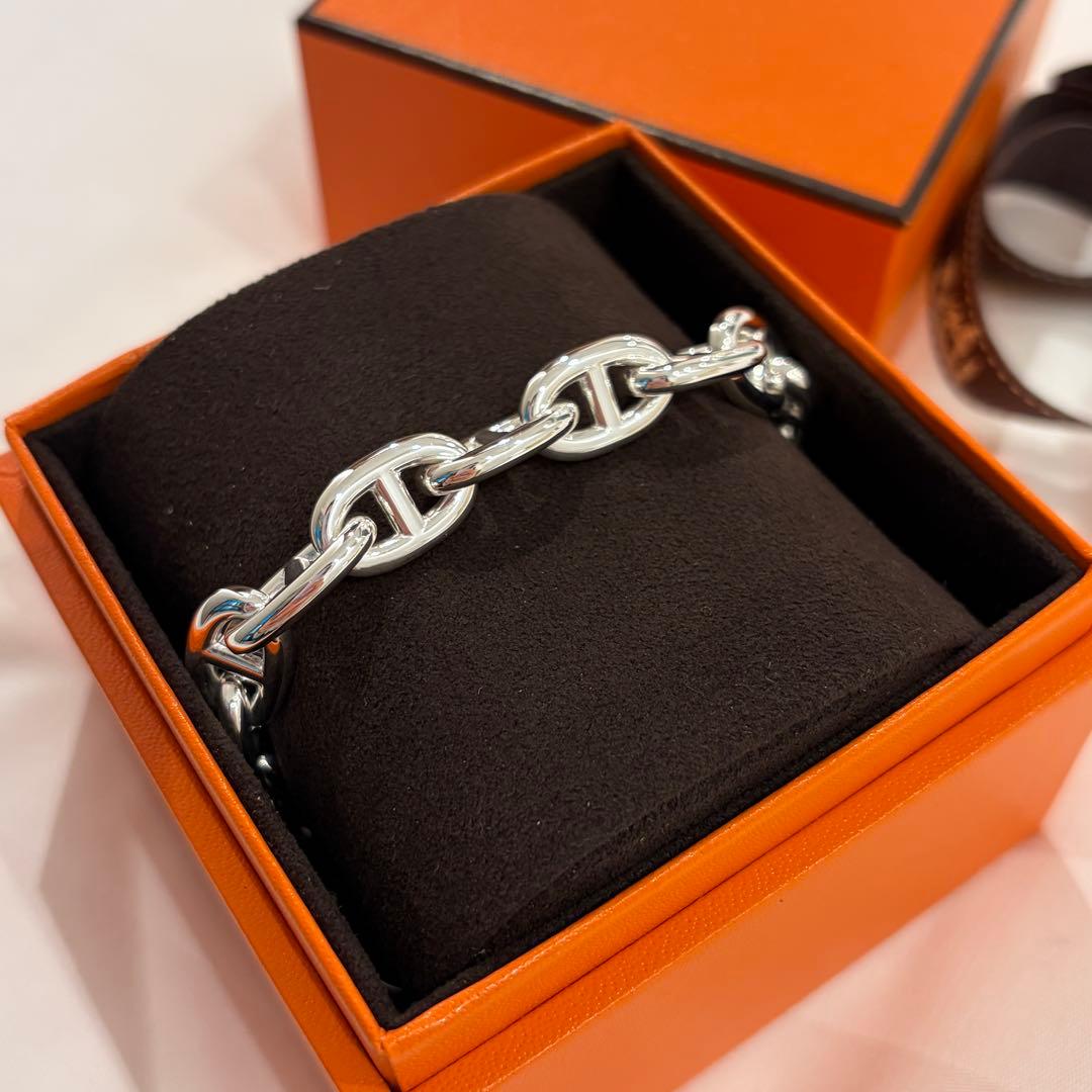 【新品未使用】エルメス　シェーヌダンクル ブレスレット　ＭＭ17