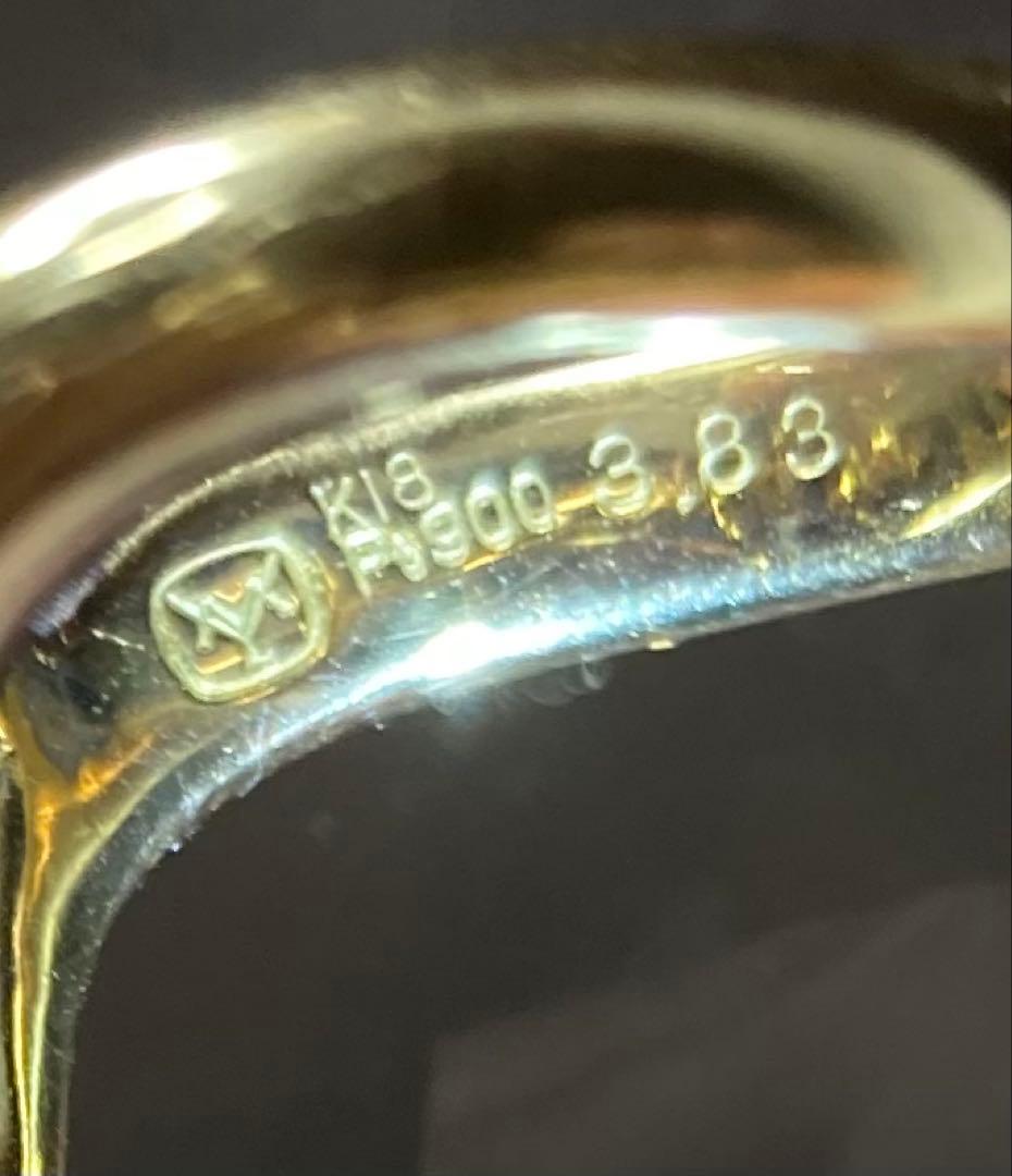 k18 pt900 アメジストリング葡萄モチーフ