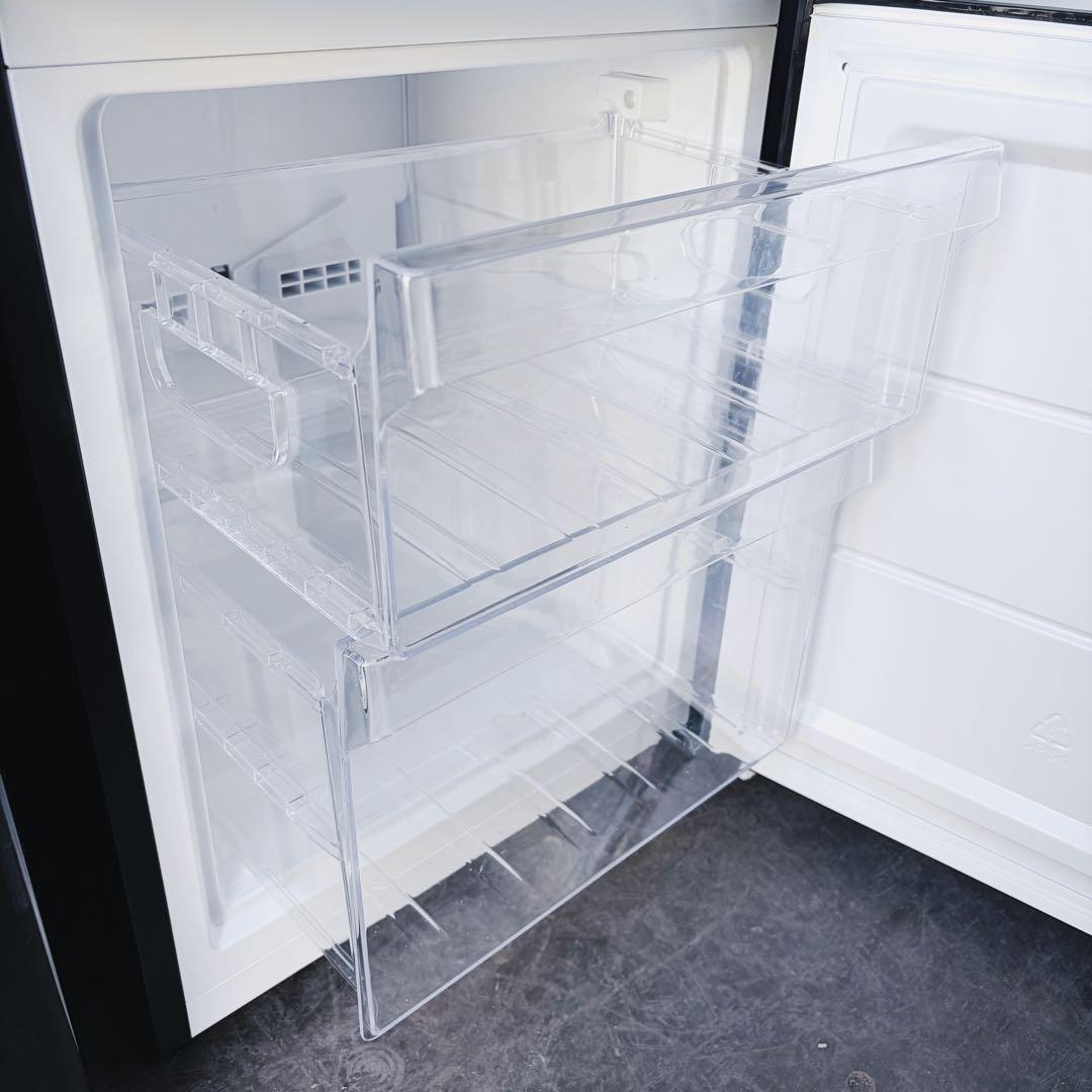 運搬取付無料！ダブルブラック純正Haier冷蔵庫洗濯機2点セット！完動超美品！黒