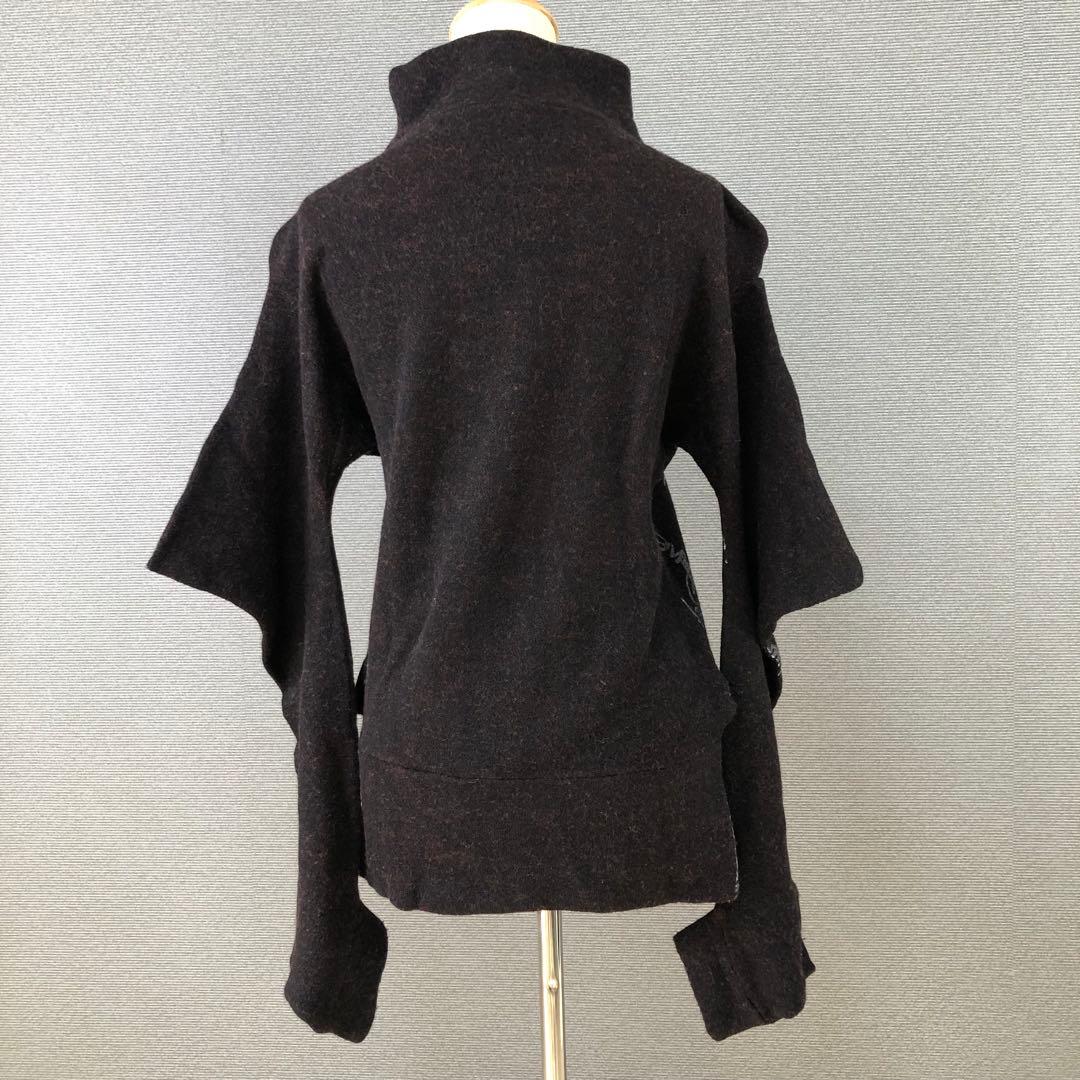 Vivienne Westwood ロゴ チェック柄 変形 ニット 2 ブラック