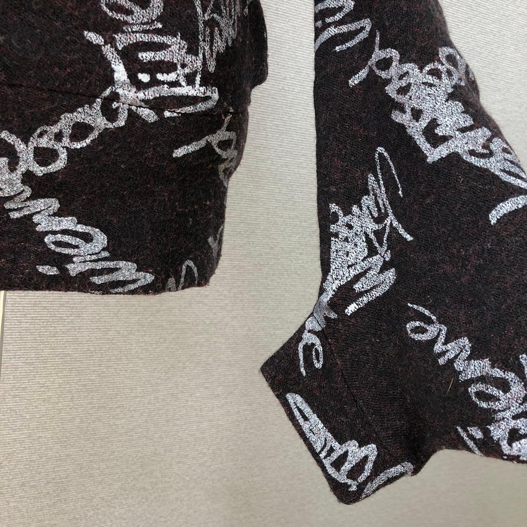 Vivienne Westwood ロゴ チェック柄 変形 ニット 2 ブラック