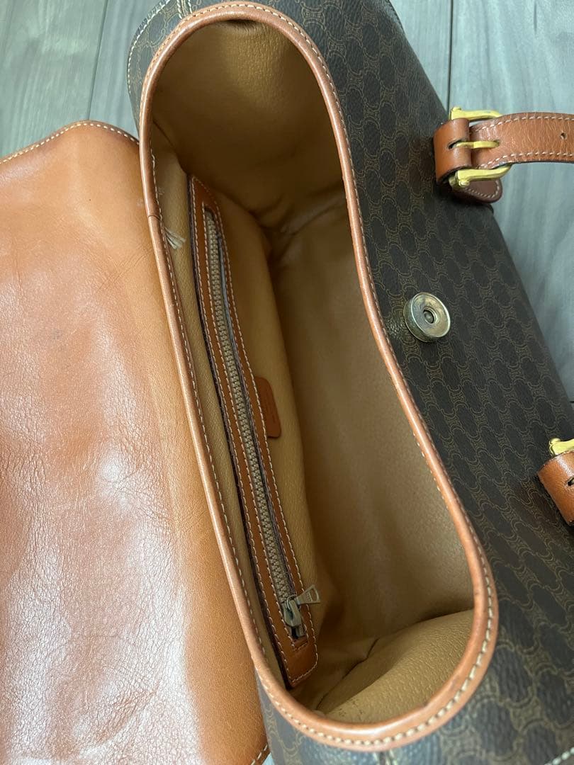 セリーヌ　レザー ミニボストンバッグ