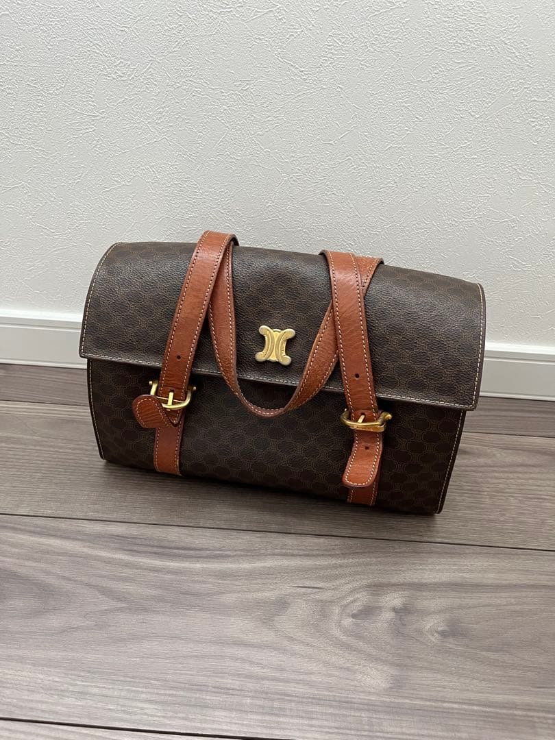 セリーヌ　レザー ミニボストンバッグ