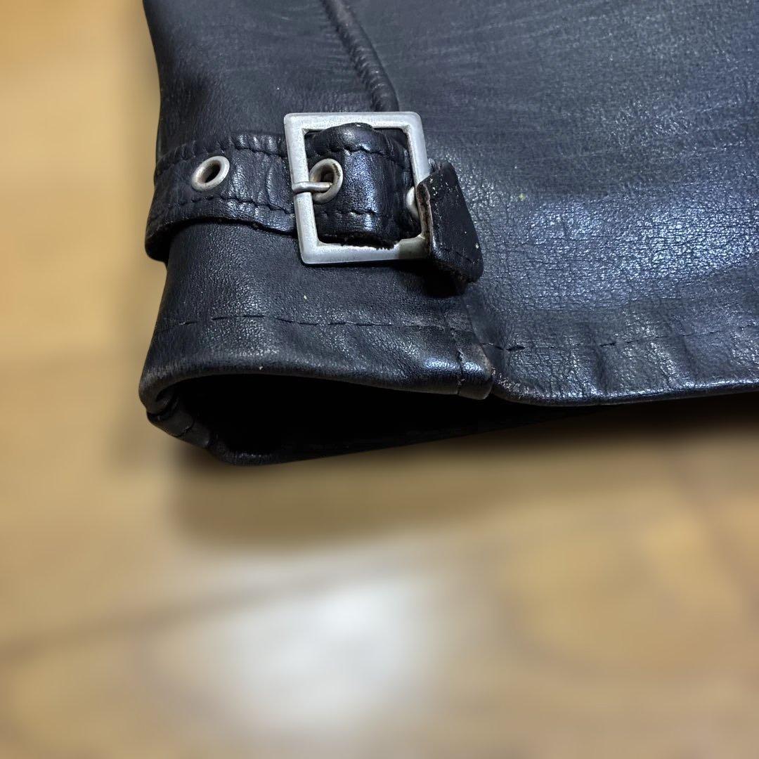 Schott シングルライダースジャケット 40 黒