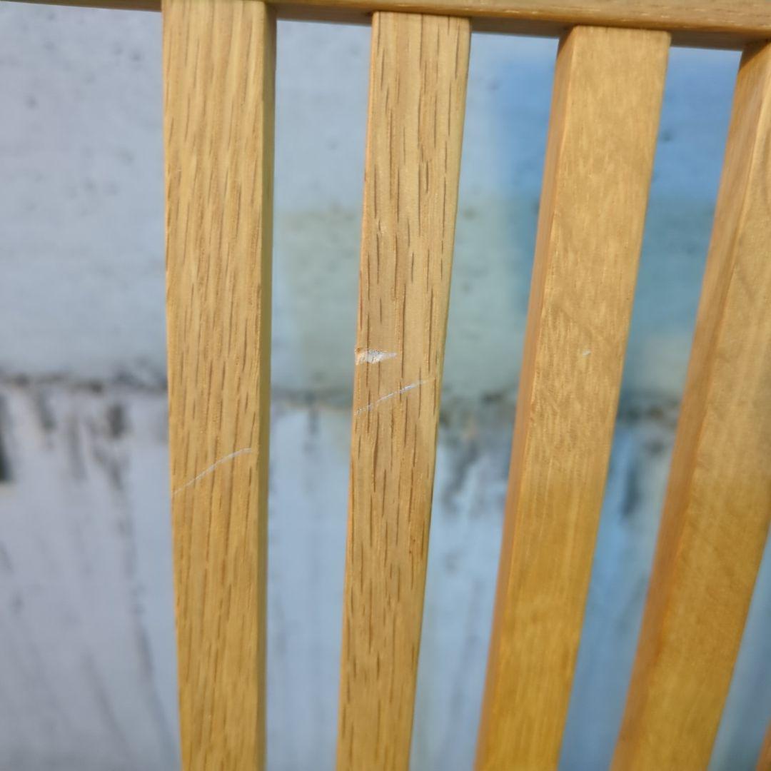 柏木工◆ナラ材　木製アームチェア ナチュラルウッド　オークブラウン　オーク材