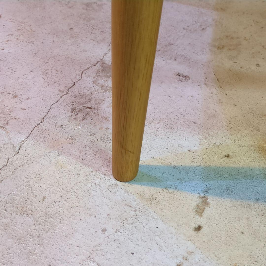 柏木工◆ナラ材　木製アームチェア ナチュラルウッド　オークブラウン　オーク材