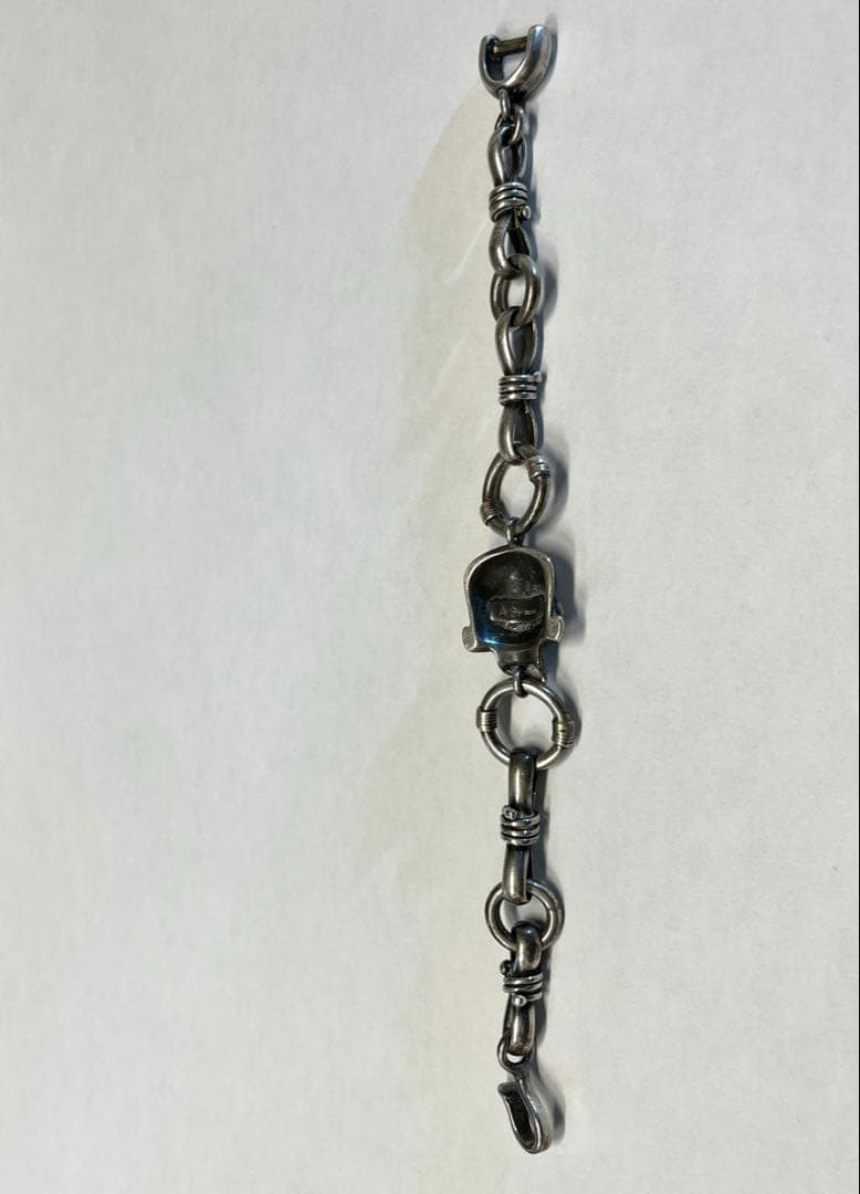 AGファクトリー シルバー925 スカルブレスレット 25cm