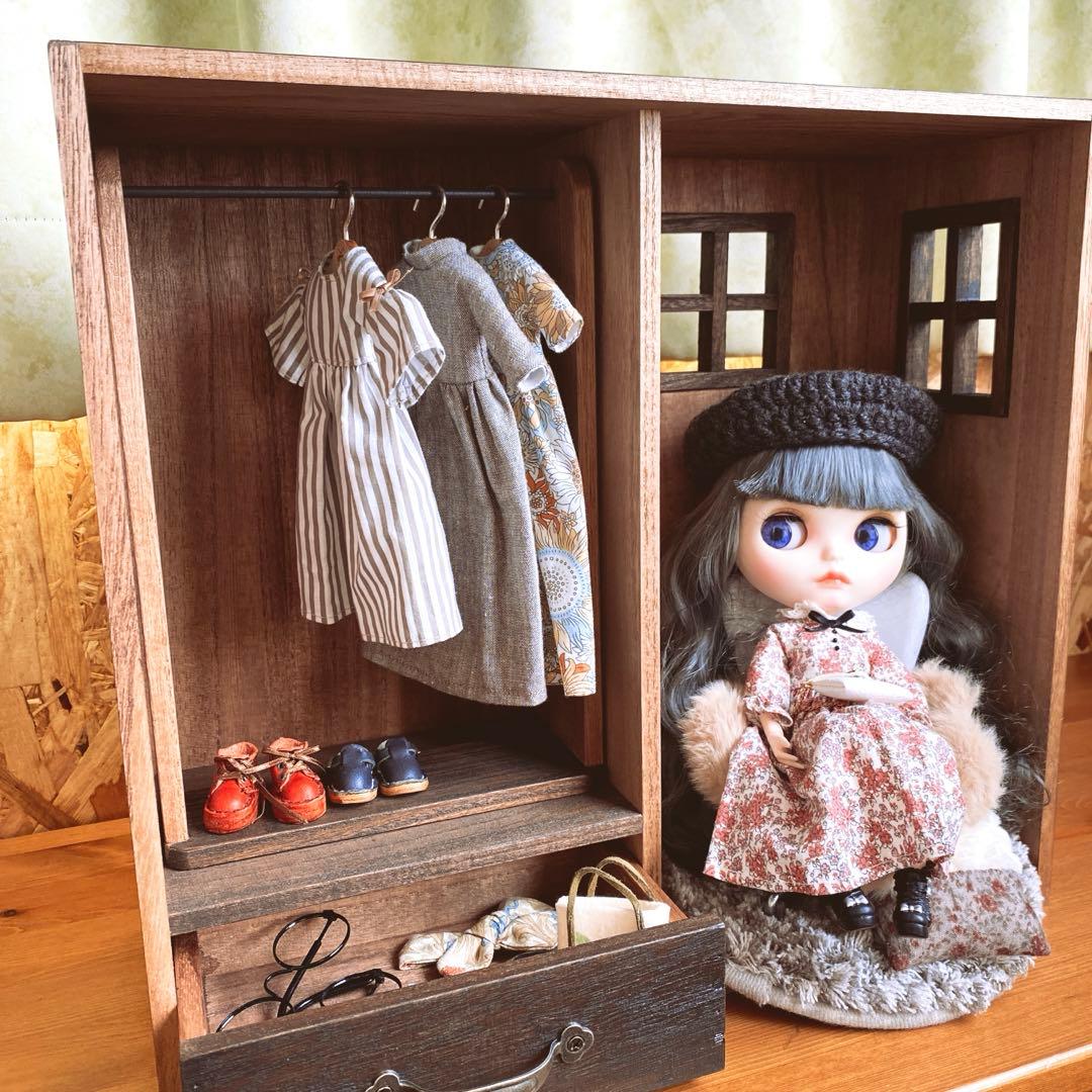 skyおうち型人形用収納ケース　ブライスアイシードール　人形用クローゼット