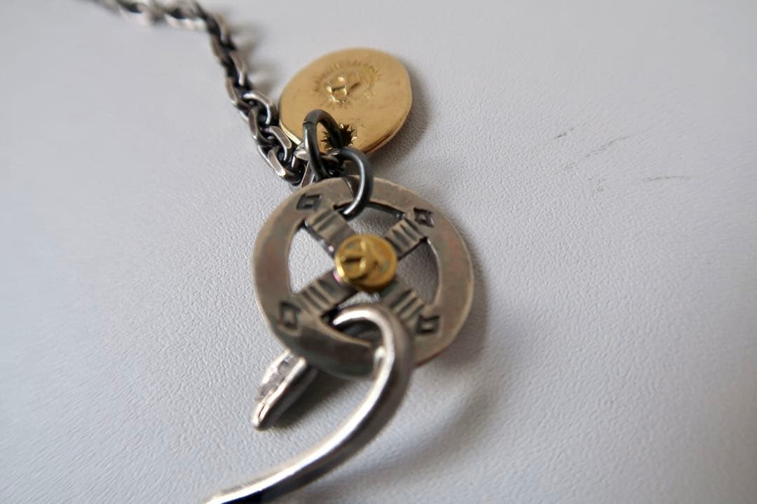 インディアンジュエリー フェザー4枚&イーグルフックネックレス